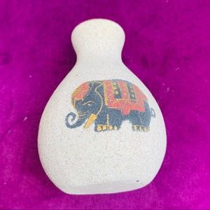 Ceramic Small Bud Vase Elephant Home Decor EUC